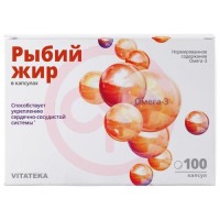 Витатека рыбий жир капсулы 370мг №100