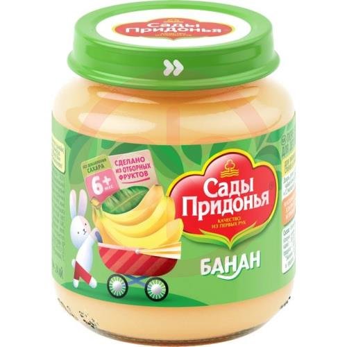 Сады придонья пюре 120г банан 6мес +