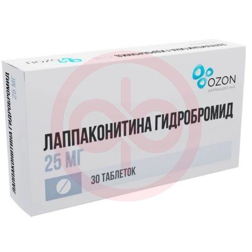 Лаппаконитина гидробромид таблетки 25мг 30 Лаппаконитина гидробромид таблетки 25мг 30
