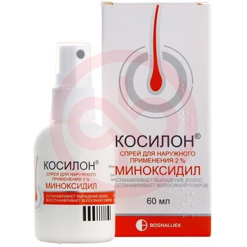 Косилон спрей для наружного применения 2% 60мл Косилон спрей для наружного применения 2% 60мл