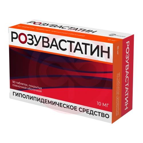 Розувастатин таблетки покрытые пленочной оболочкой 10мг №90 Розувастатин таблетки покрытые пленочной оболочкой 10мг №90