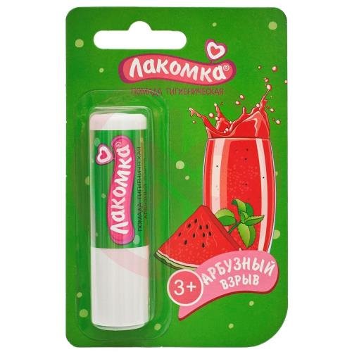 Лакомка гигиеническая помада для губ 2,8г арбузный взрыв Лакомка гигиеническая помада для губ 2,8г арбузный взрыв