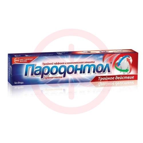 Пародонтол зубная паста 124г тройное действие
