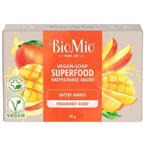 Биомио суперфуд мыло 90г натурал баттер манго