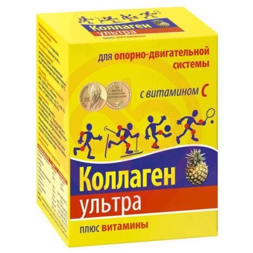 Коллаген ультра плюс витамины порошок 8г №7 ананас