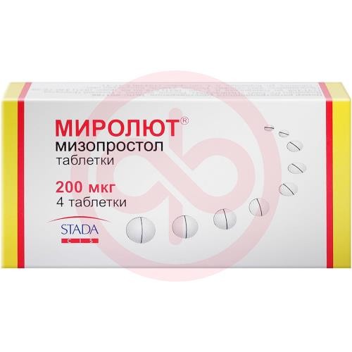 Миролют таблетки 200мкг №4 Миролют таблетки 200мкг №4