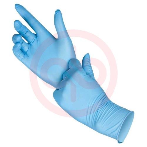 Сфм перчатки смотровые нитриловые р.s №200 (100пар) .н/стер. н/опудрен. цвет голубой