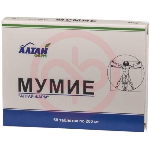 Мумие таблетки 200мг №60 Мумие таблетки 200мг №60