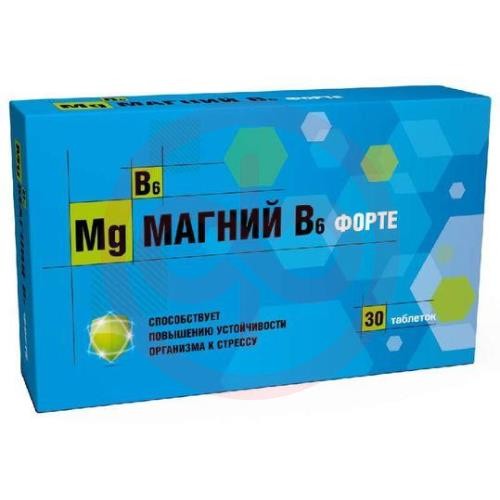Витатека магний в6 форте таблетки 1170мг №30 Витатека магний в6 форте таблетки 1170мг №30