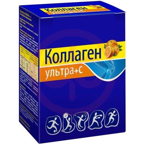 Коллаген ультра + с порошок 8г №7 апельсин Коллаген ультра + с порошок 8г №7 апельсин
