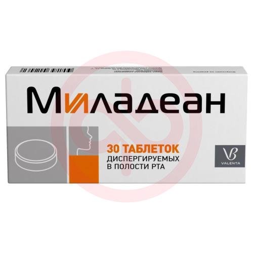 Миладеан таблетки диспергируемые в полости рта 3мг + 5мг №30 Миладеан таблетки диспергируемые в полости рта 3мг + 5мг №30