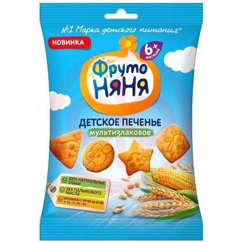 Фрутоняня печенье растворимое 50г мультизлаковое 6 +