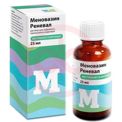 Меновазин реневал раствор для наружного применения спиртовой 25мл