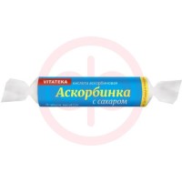 Витатека аскорбинка с сахаром таблетки жевательные 25мг 2.9г №10 вкус классич. крутка