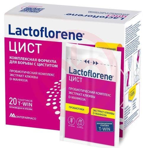 Лактофлорене цист порошок 4г (1,5г + 2,5г) №20 дуокам Лактофлорене цист порошок 4г (1,5г + 2,5г) №20 дуокам