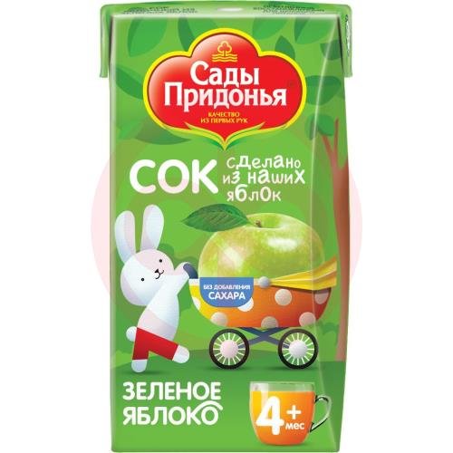 Сады придонья сок 125мл зеленое яблоко осветл 4мес +