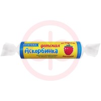 Витатека аскорбинка таблетки жевательные 20мг 2.9г №10 детская вкус малины крутка