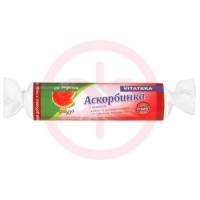 Витатека аскорбинка с сахаром таблетки жевательные 25мг 2.9г №10 вкус арбуза крутка