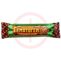 Гематоген русский плитка 40г в шоколад. глаз. кедровый орех бад
