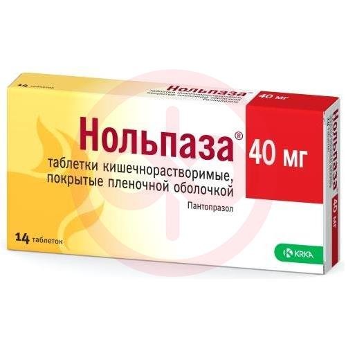 Нольпаза таблетки кишечнорастворимые покрытые пленочной оболочкой 40мг №14 Нольпаза таблетки кишечнорастворимые покрытые пленочной оболочкой 40мг №14