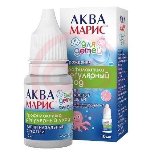 Аква марис капли назальные 10мл д/детей