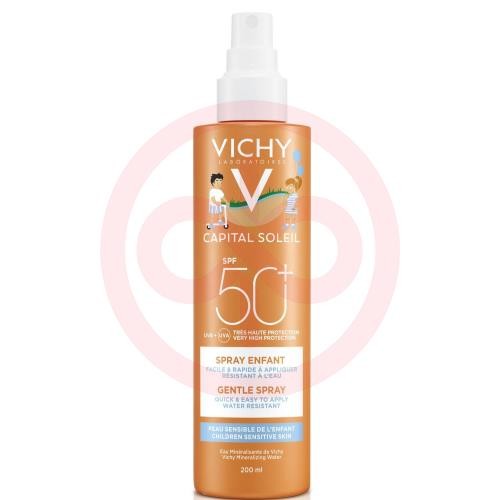 Виши капсолей спрей-вуаль 200мл анти-песок д/детей spf50 + Виши капсолей спрей-вуаль 200мл анти-песок д/детей spf50 +