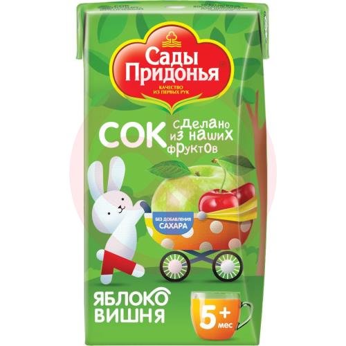 Сады придонья сок 125мл яблоко + вишня осветл 5мес +