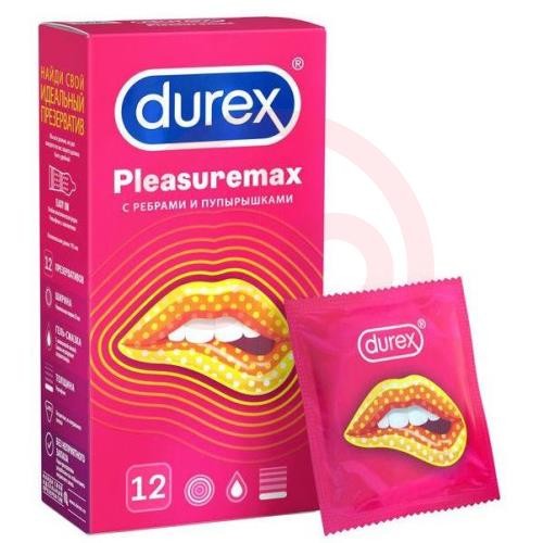 Дюрекс презервативы №12 плэжемакс ребра + пупырышки (pleasuremax)