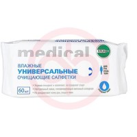 Клинса салфетки влажные №60 универс. очищающие