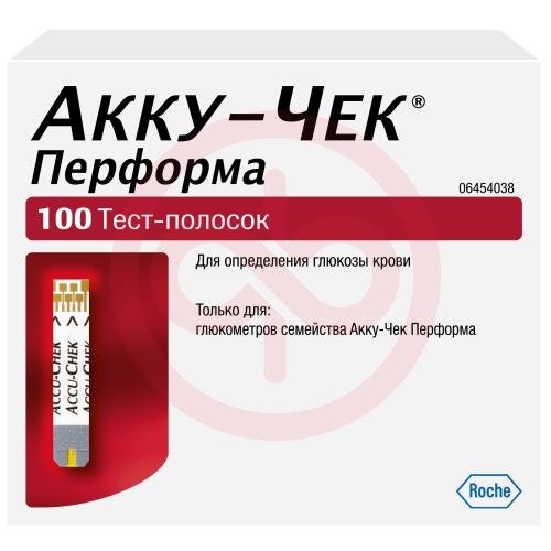 Акку-чек перформа тест-полоска №100 (50х2) Акку-чек перформа тест-полоска №100 (50х2)