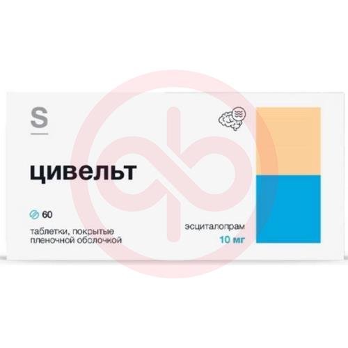 Цивельт таблетки покрытые пленочной оболочкой 10мг №60 Цивельт таблетки покрытые пленочной оболочкой 10мг №60