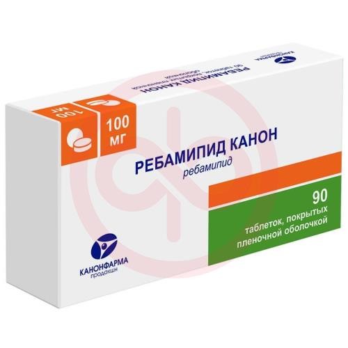 Ребамипид канон таблетки покрытые пленочной оболочкой 100мг №90 Ребамипид канон таблетки покрытые пленочной оболочкой 100мг №90