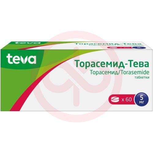 Торасемид-тева таблетки 5мг №60 Торасемид-тева таблетки 5мг №60