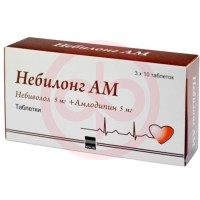 Небилонг ам таблетки 5мг + 5мг №30