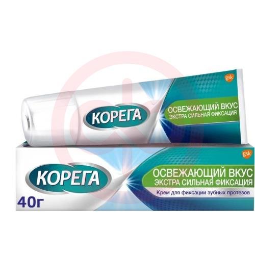 Корега крем для фиксации зубных протезов 40г освеж. вкус Корега крем для фиксации зубных протезов 40г освеж. вкус