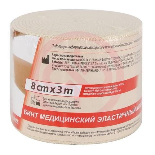 Лаума бинт медицинский эластичный вр 8смх3м Лаума бинт медицинский эластичный вр 8смх3м