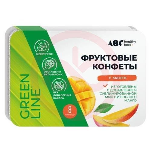 Авс хэлси фуд конфеты 12г фруктовая мякоть манго