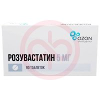 Розувастатин таблетки покрытые пленочной оболочкой 5мг №90
