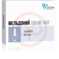 Мельдоний раствор для инъекций 100мг/мл 5мл №10 в комплекте с ножом ампульным или скарификатором