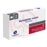 Фелодипин канон таблетки покрытые пленочной оболочкой с пролонгированным высвобождением 10мг №30